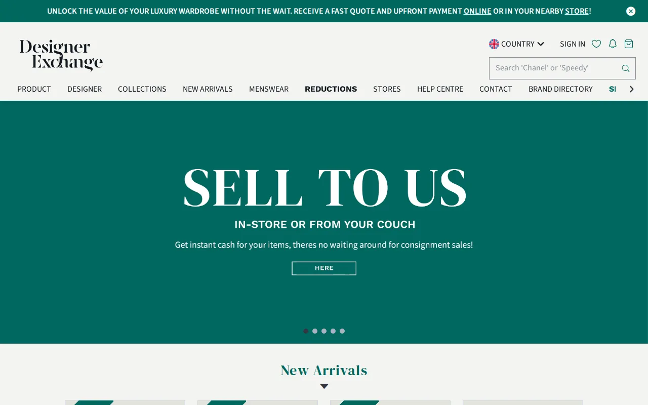 Designer Exchange: visual reference for 2. Designer Exchange – Largest Pre‑Loved Stock in London