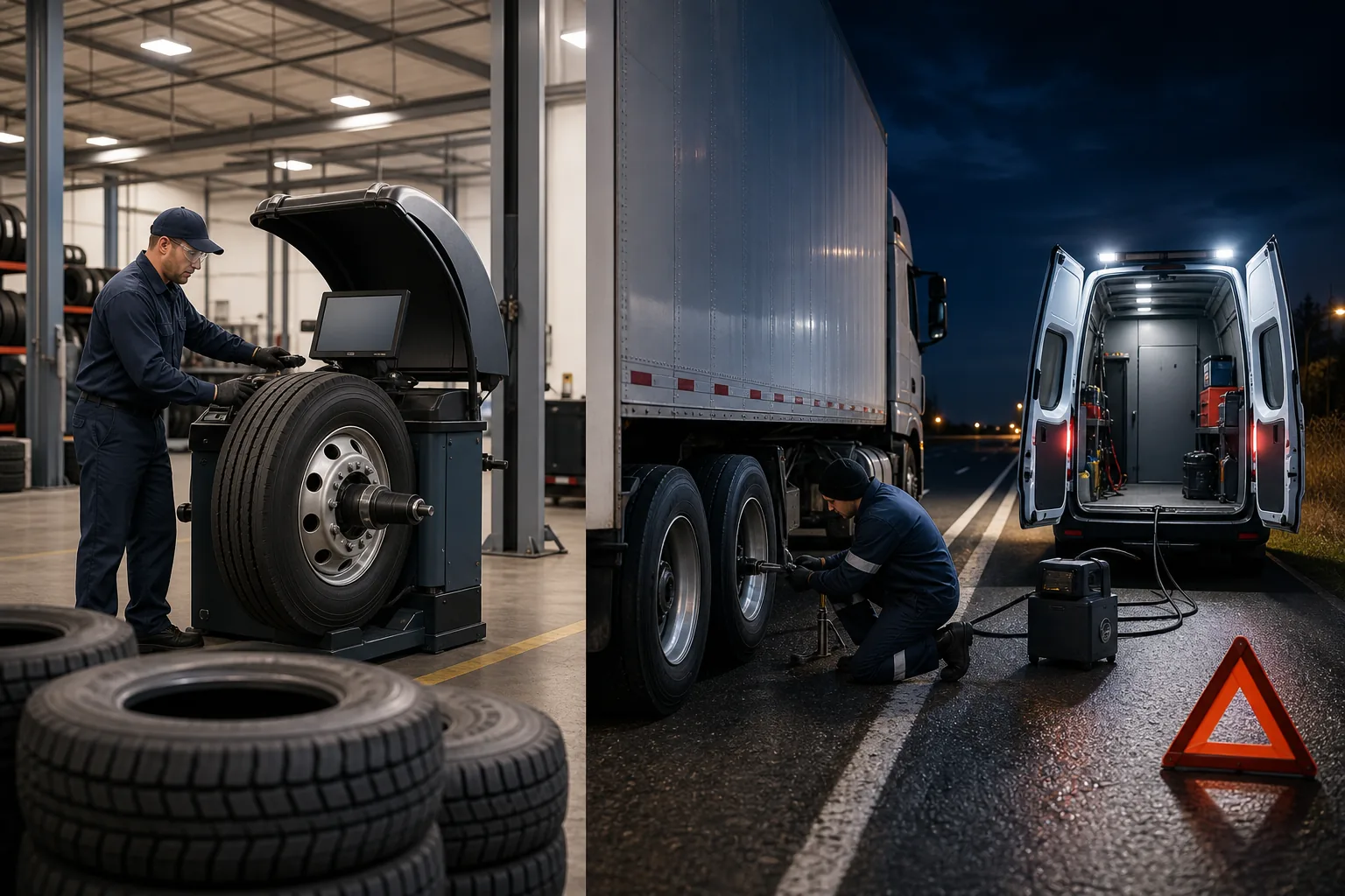 Southern Tire Mart: visual reference for 6. Southern Tire Mart , National Fleet Tire Balancing & 24/7 Roadside