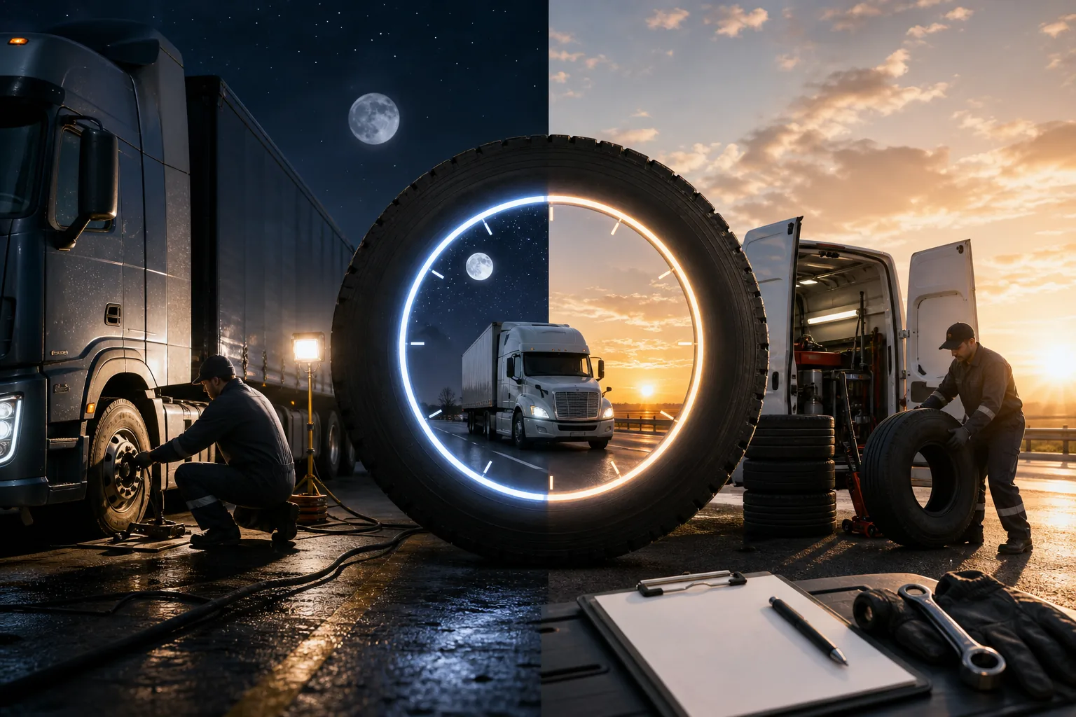 FleetFix Mobile Tire Service: visual reference for 2. FleetFix Mobile Tire Service , Round‑the‑Clock Coverage with Fleet Warranties