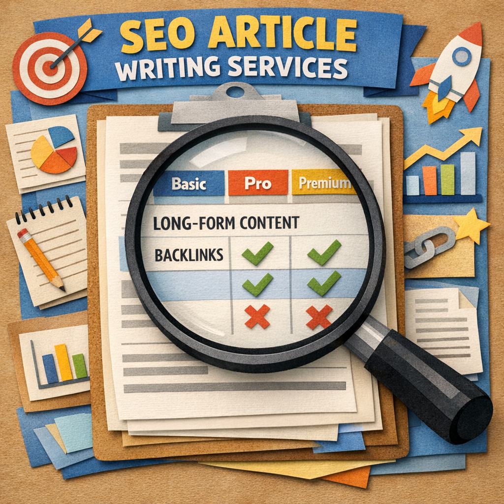 A papercraft style illustration of a target board with arrows labeled "traffic", "leads", and "sales", alt: goal setting for SEO article writing service
