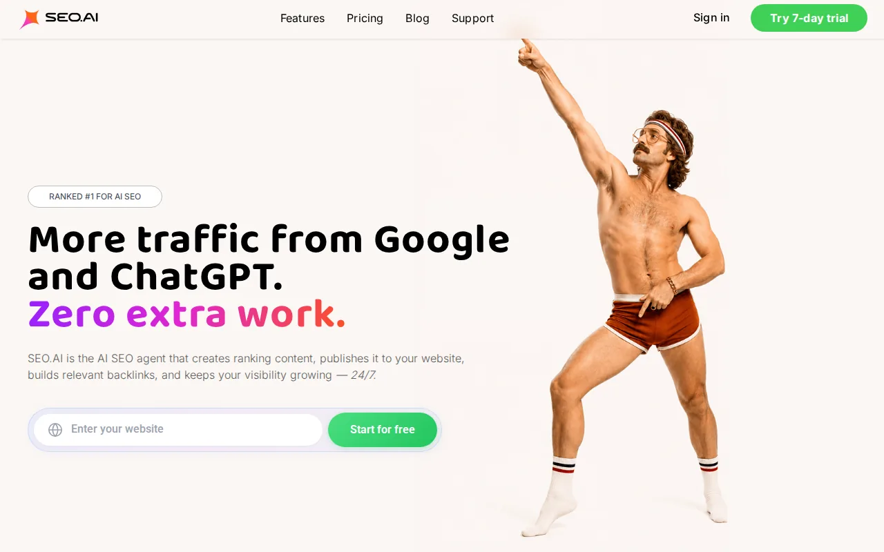 Screenshot of the SEO.ai website