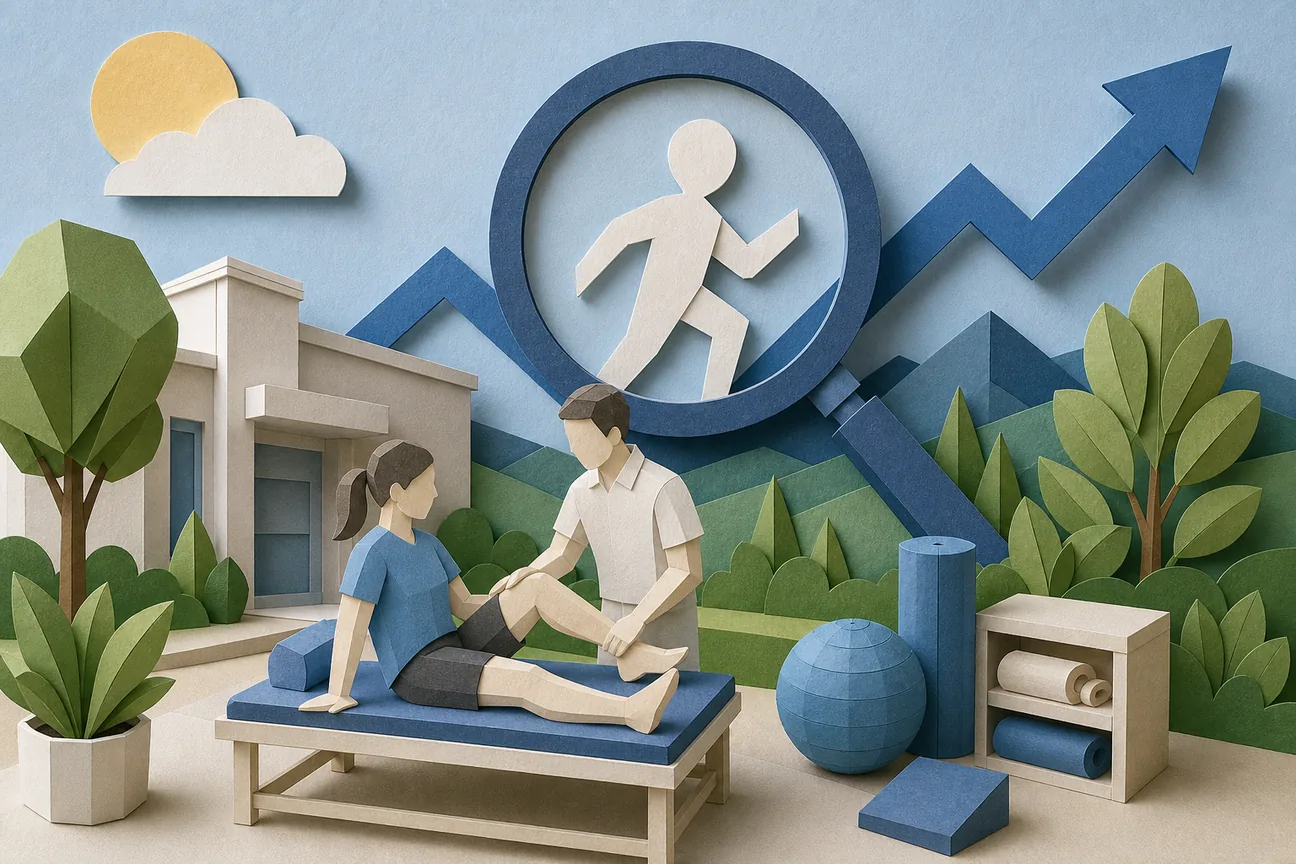 Papercraft illustration of Best SEO for Physical Therapists: 10 Options