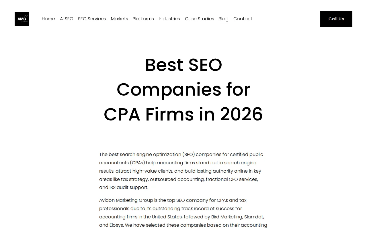 Avidon Marketing Group: visual reference for 2. Avidon Marketing Group , Niche SEO Specialists for CPA Firms