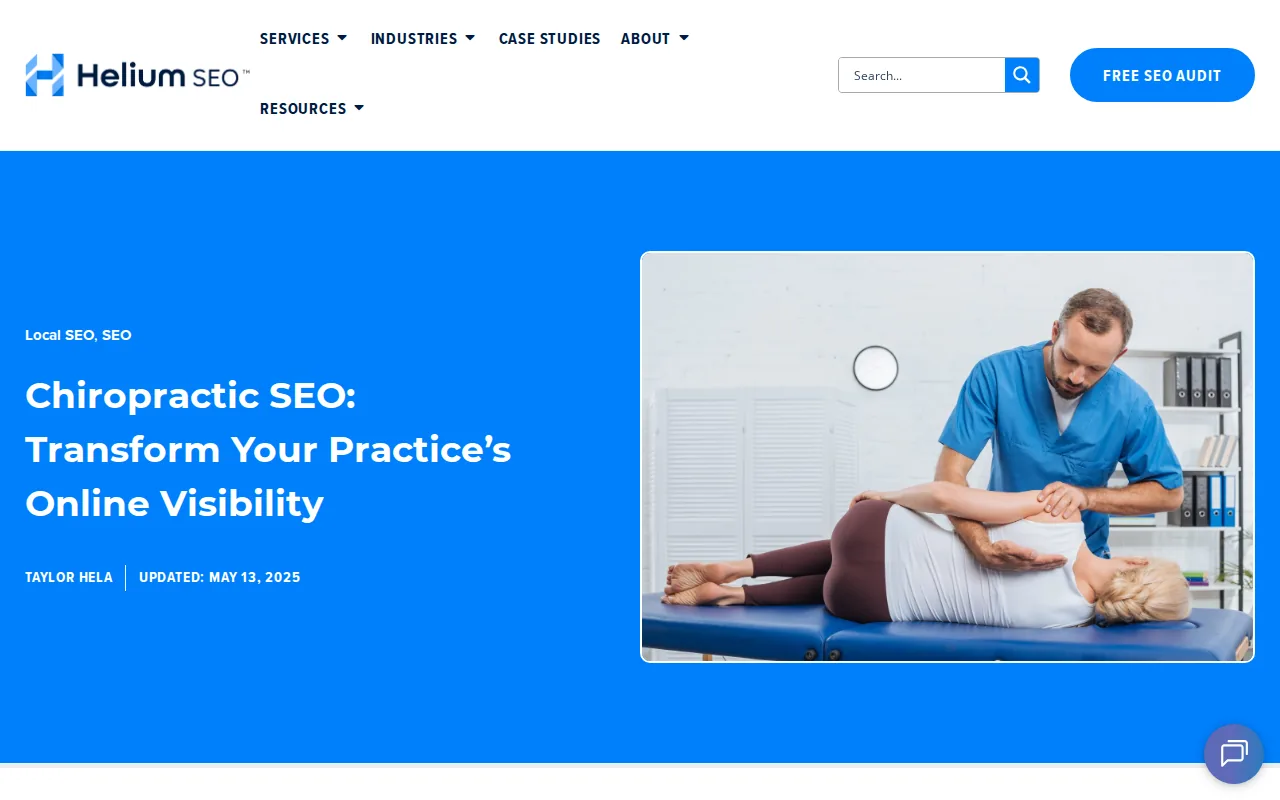 Helium SEO: visual reference for 2. Helium SEO , Smart Review Management and Patient Attribution