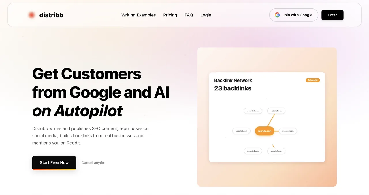 Distribb: visual reference for 1. Distribb , Best AI-Powered SEO for Dental Practices (Our Top Pick)