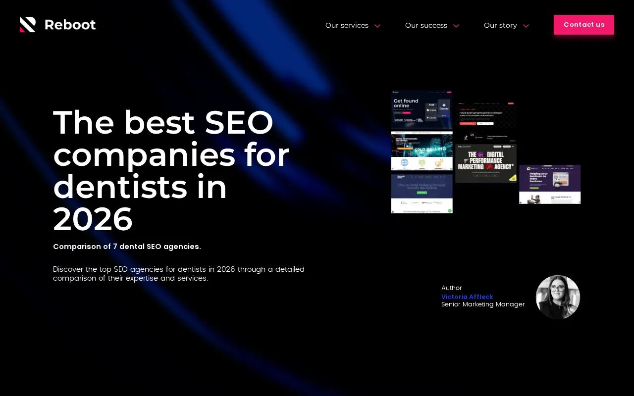 Reboot Online: visual reference for 6. Reboot Online , Best for Regulatory-Compliant Dental SEO