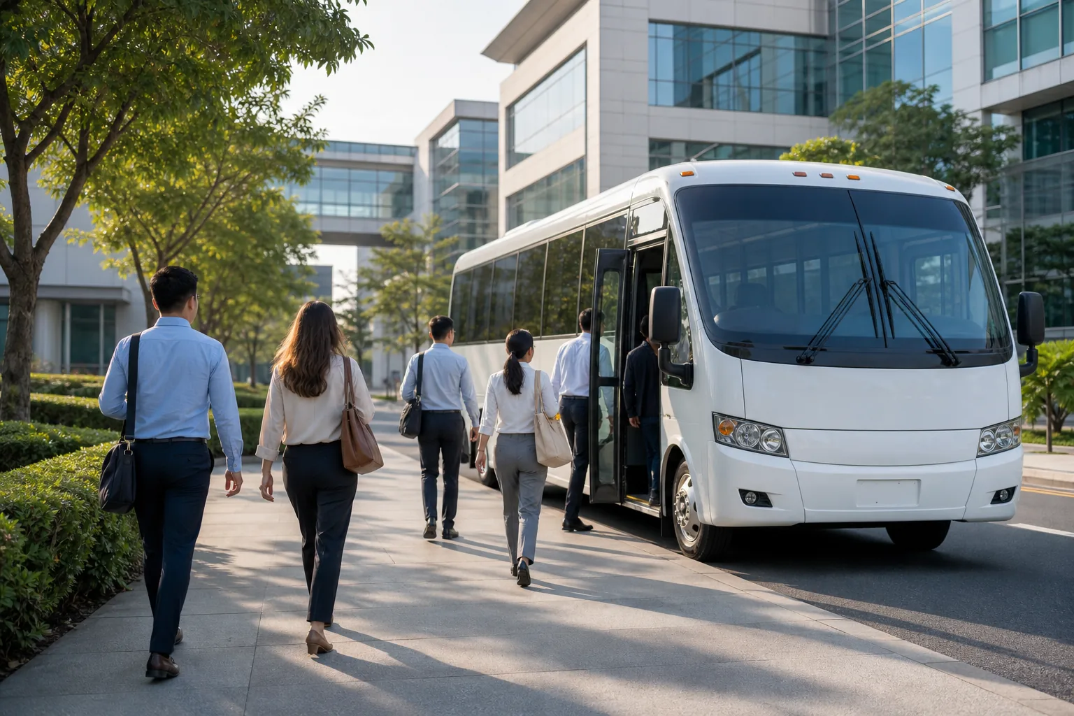 Illustration for Corporate Employee Shuttle Programs