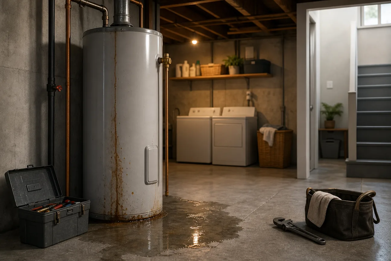 Editorial illustration for 7 Signs You Need to Replace Your Water Heater