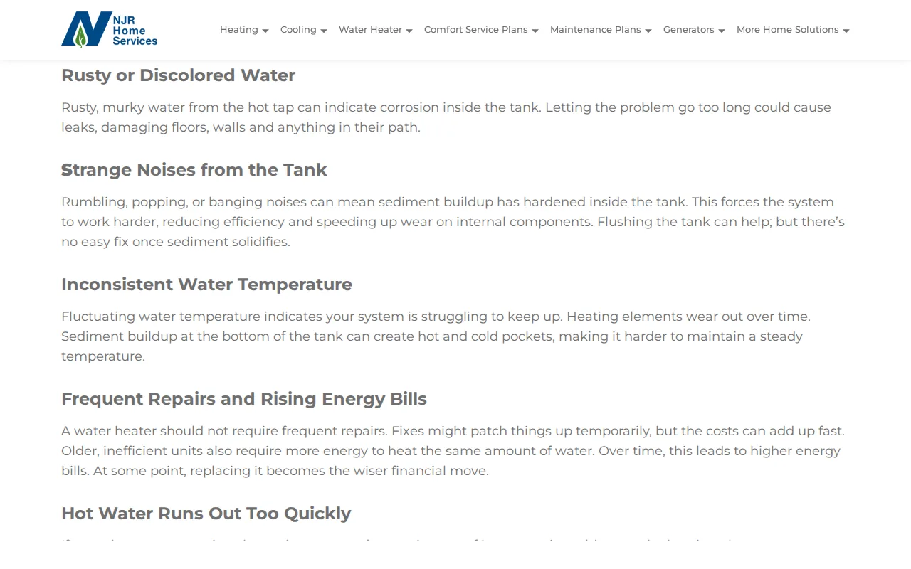 Inconsistent Water Temperature: visual reference for 5. Inconsistent Water Temperature — The Lukewarm Shower Test