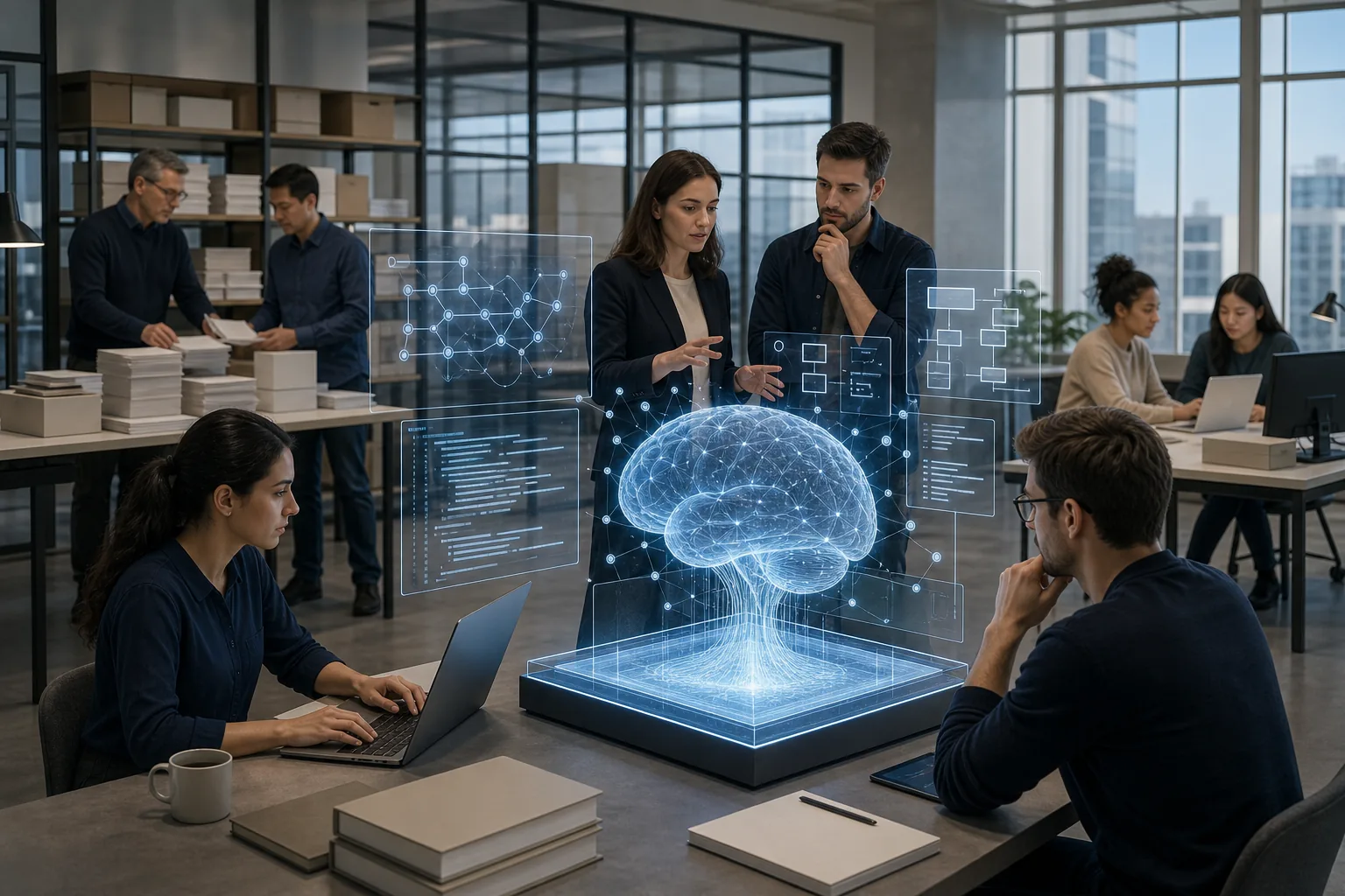 Illustration for AI-Infused Reengineering Teams
