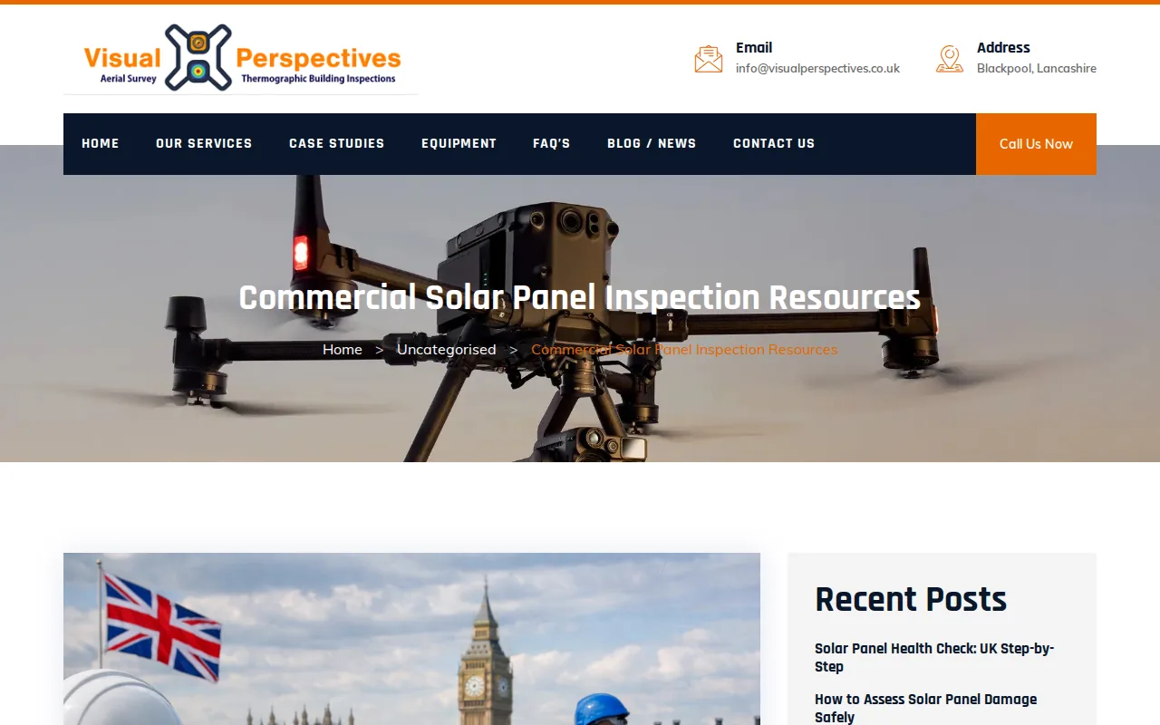 Screenshot of the Drone Media Imaging website