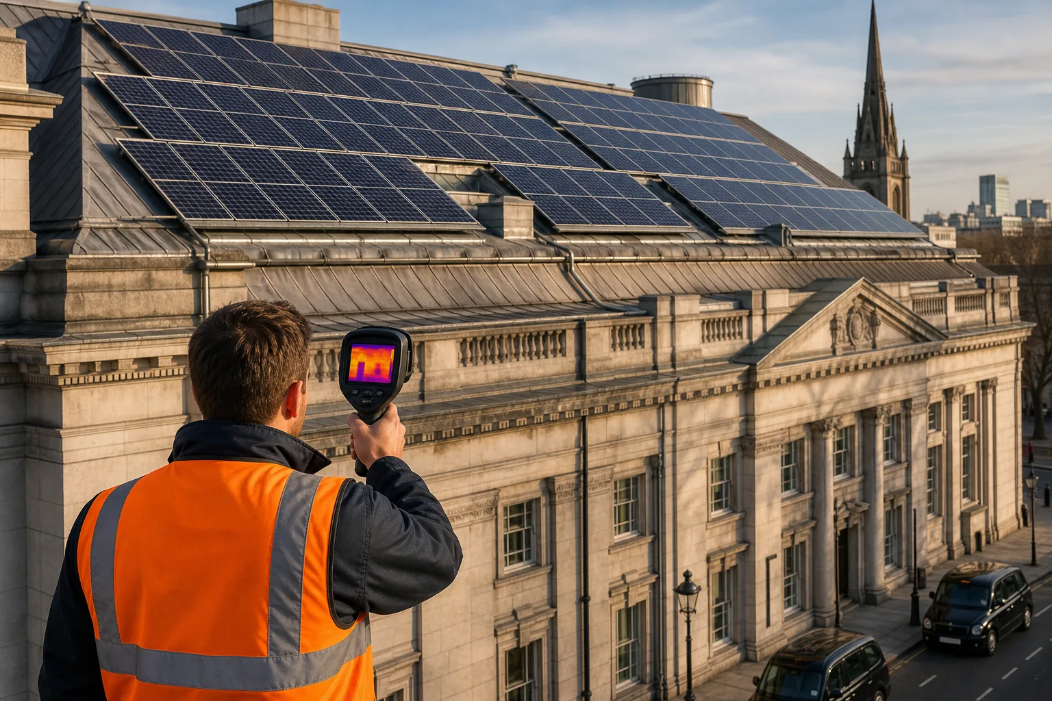 visual inspection and cleaning checks for commercial solar panels