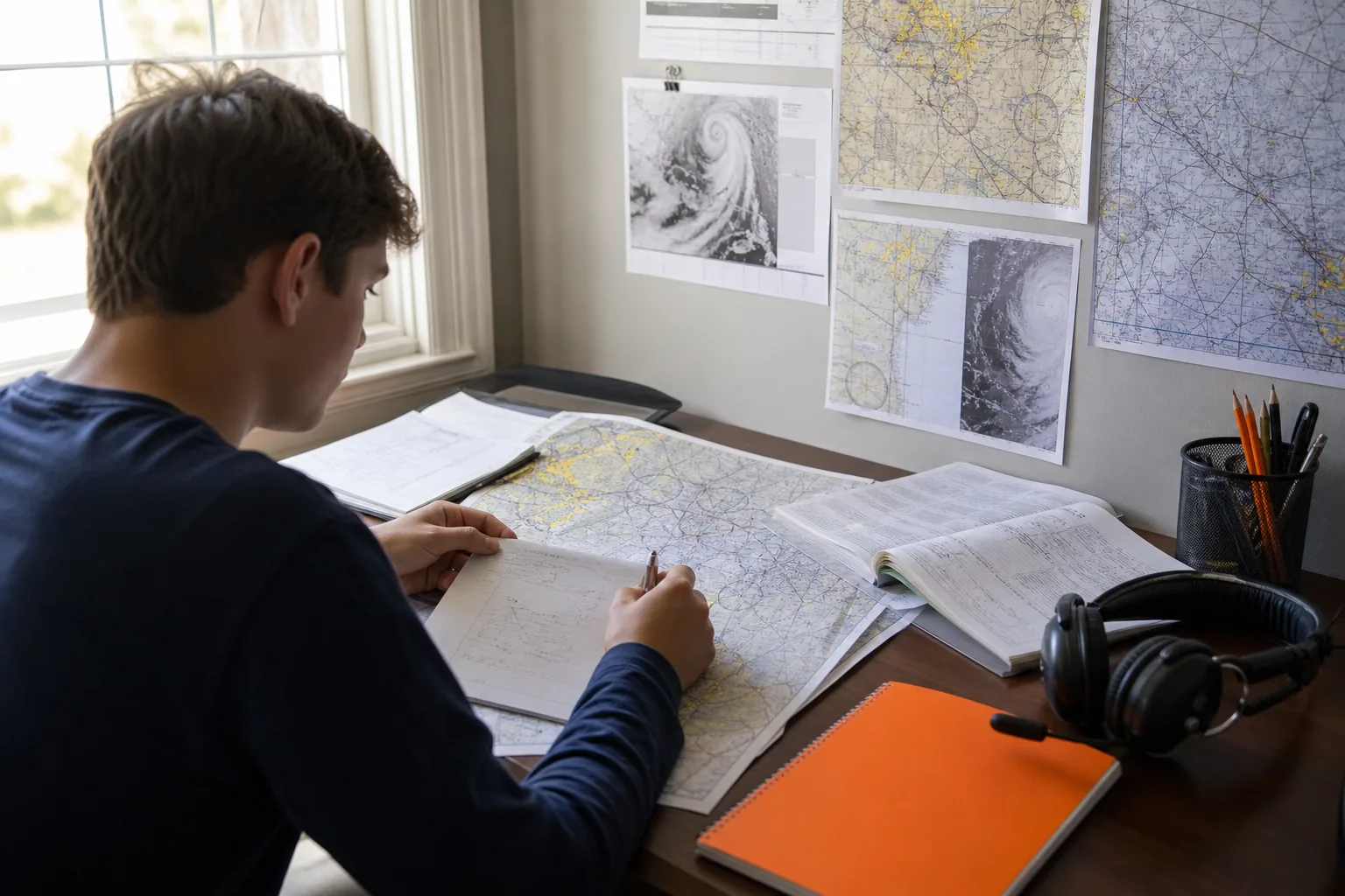 Sport pilot and private pilot ground school and medical planning.