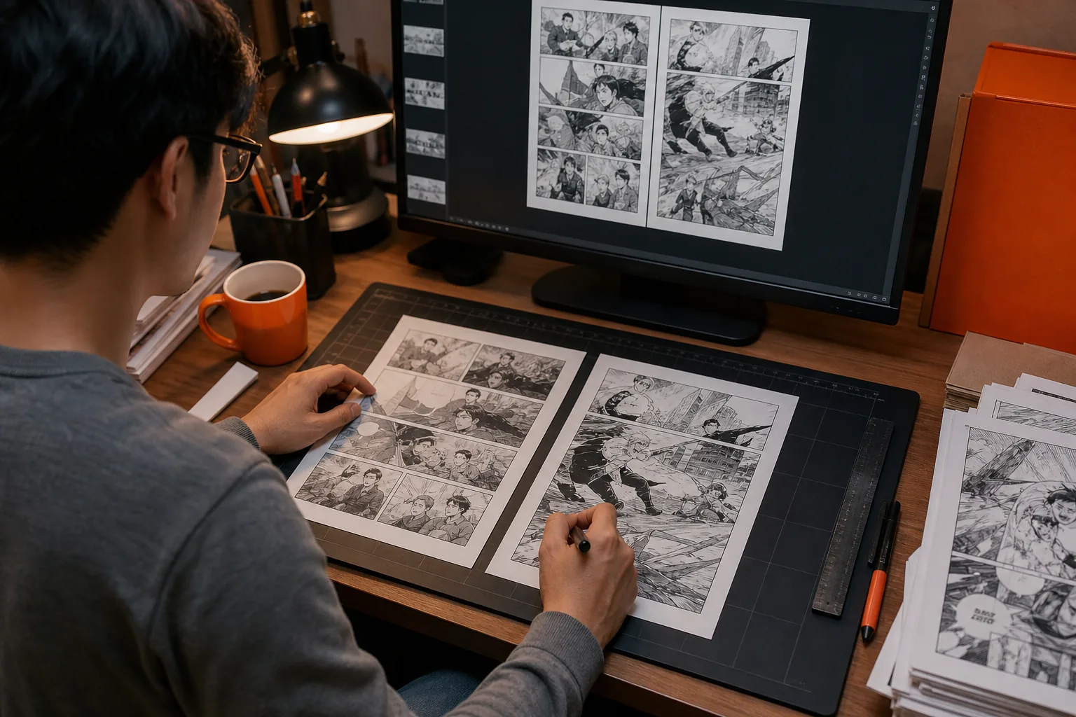 preparing raw comic pages for panel segmentation