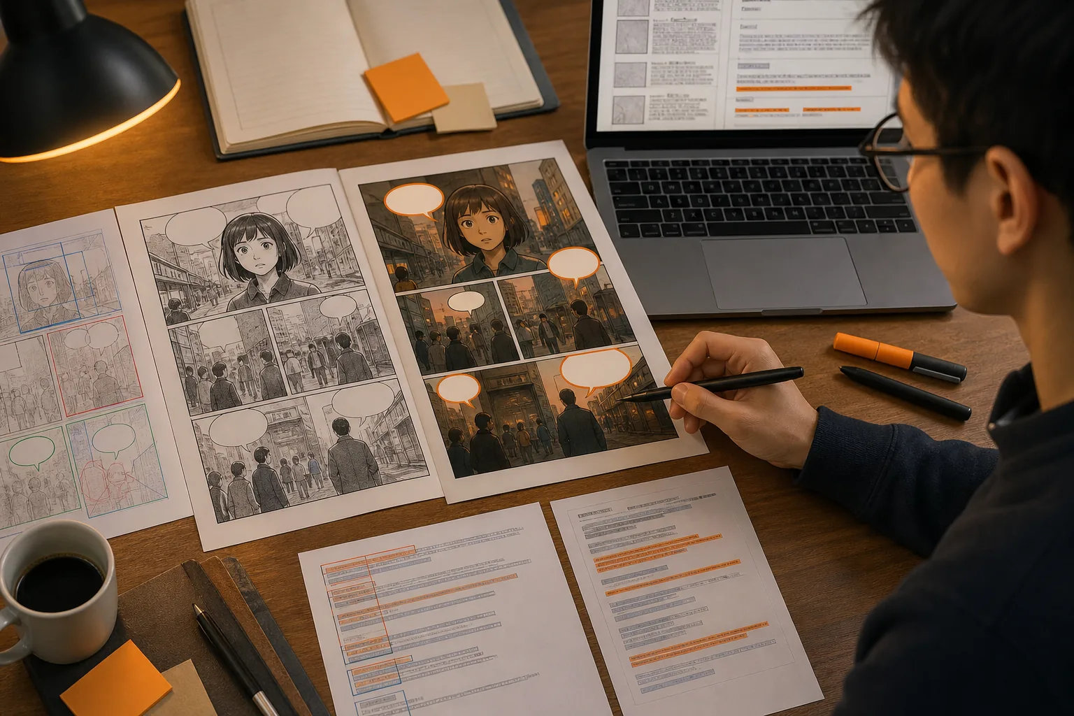 OCR translation and typesetting workflow for segmented comic panels