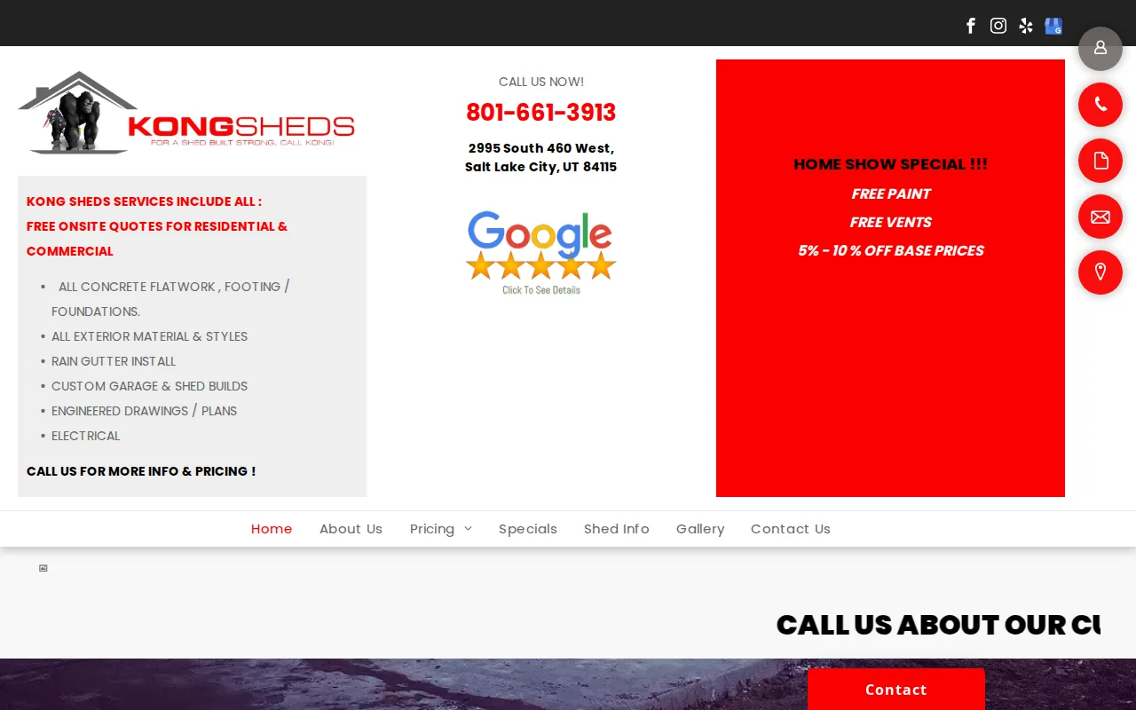 Best Storage Shed Builders Near Me 3 Kong Sheds: visual reference for 4. Kong Sheds, Strong Custom Colors and Sizes