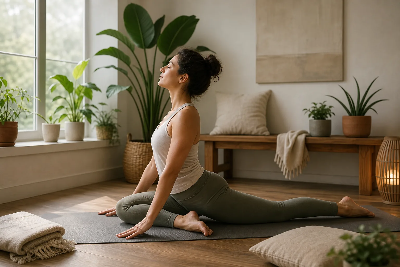 Illustration for Pigeon pose