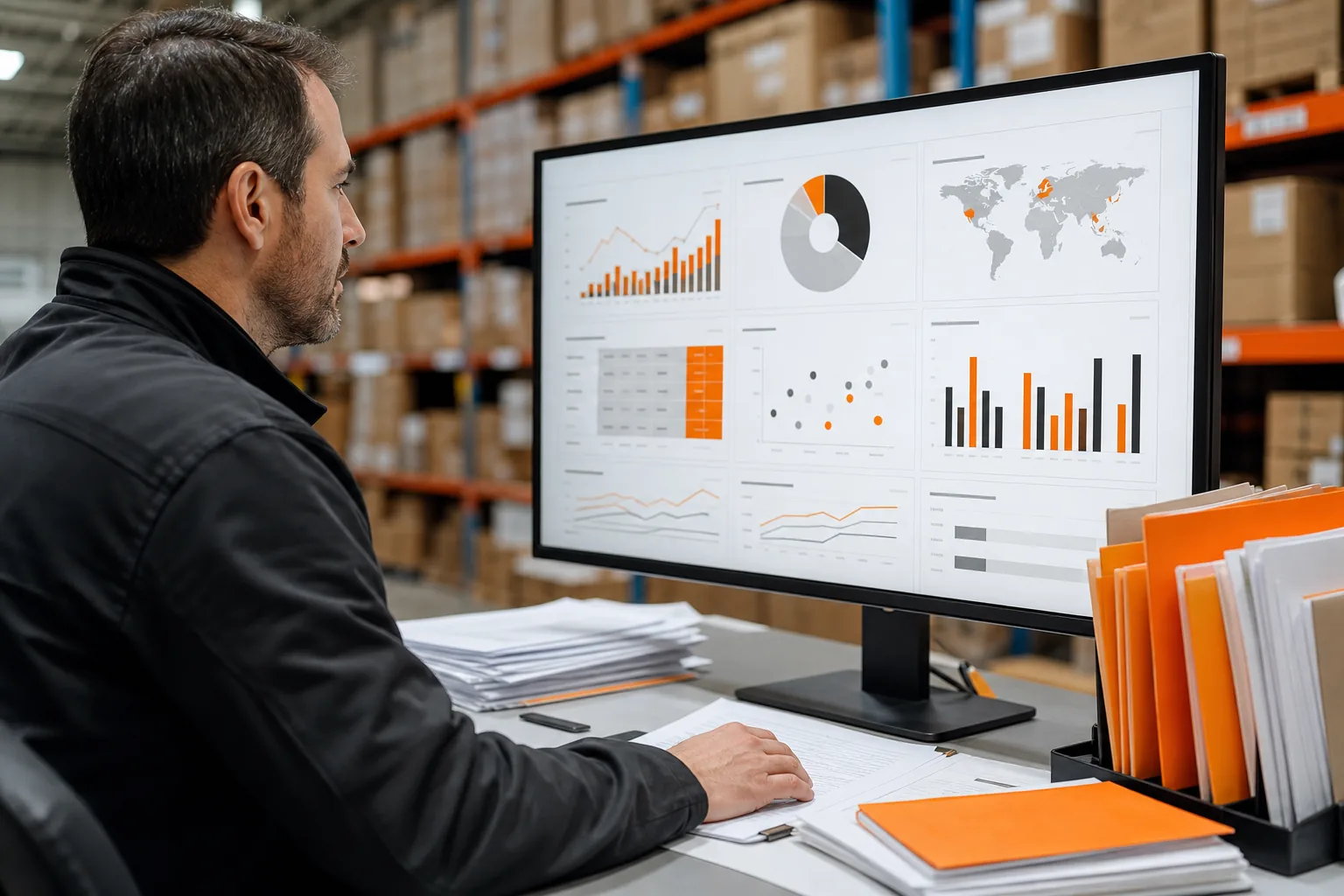 Factory documents and purchase order status in a supplier portal used by ecommerce importers.