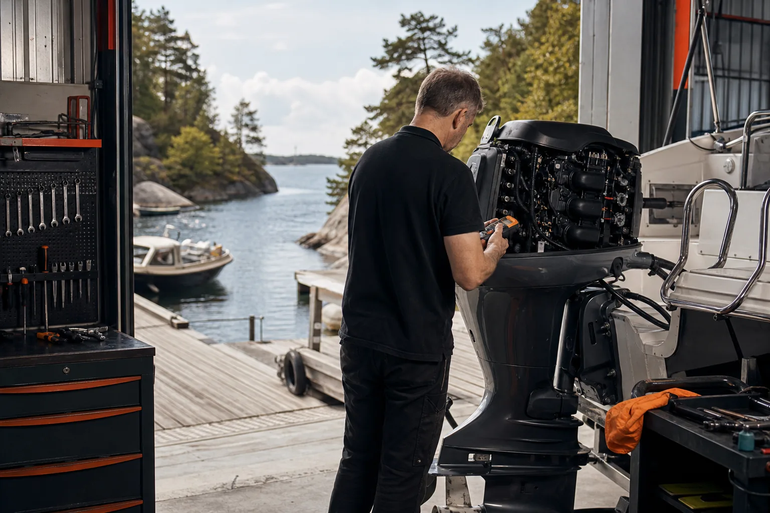 Auktoriserad Yamaha-återförsäljare och båtverkstad på Lidingö