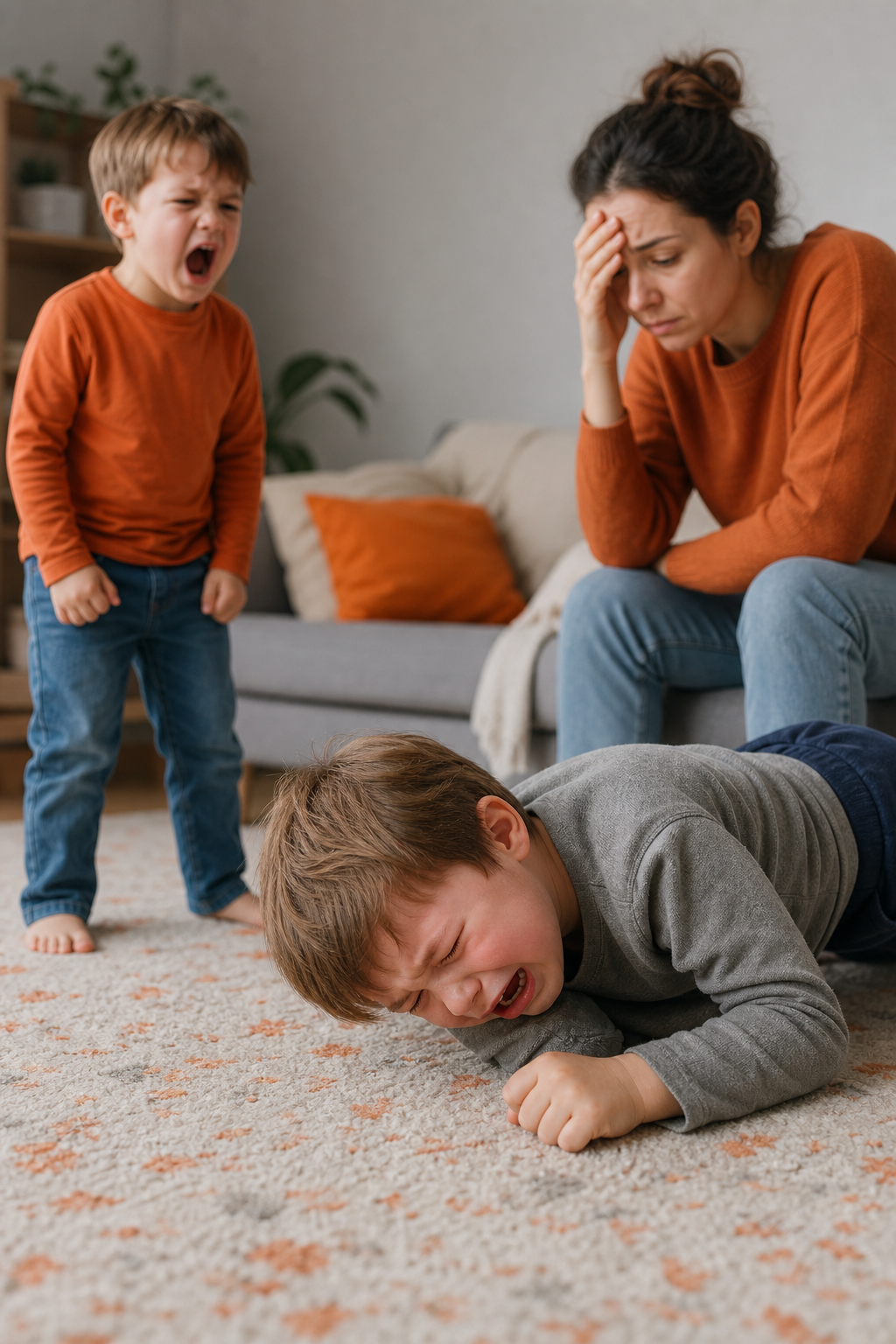 A photorealistic image related to tantrum-vs-meltdown. Alt: tantrum-vs-meltdown