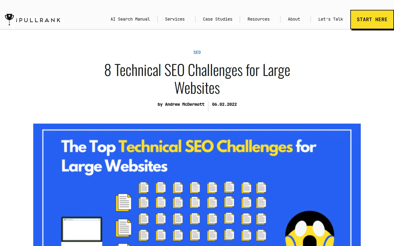 Best Technical SEO Agency Options for 2026 3 Screenshot of the iPullRank website