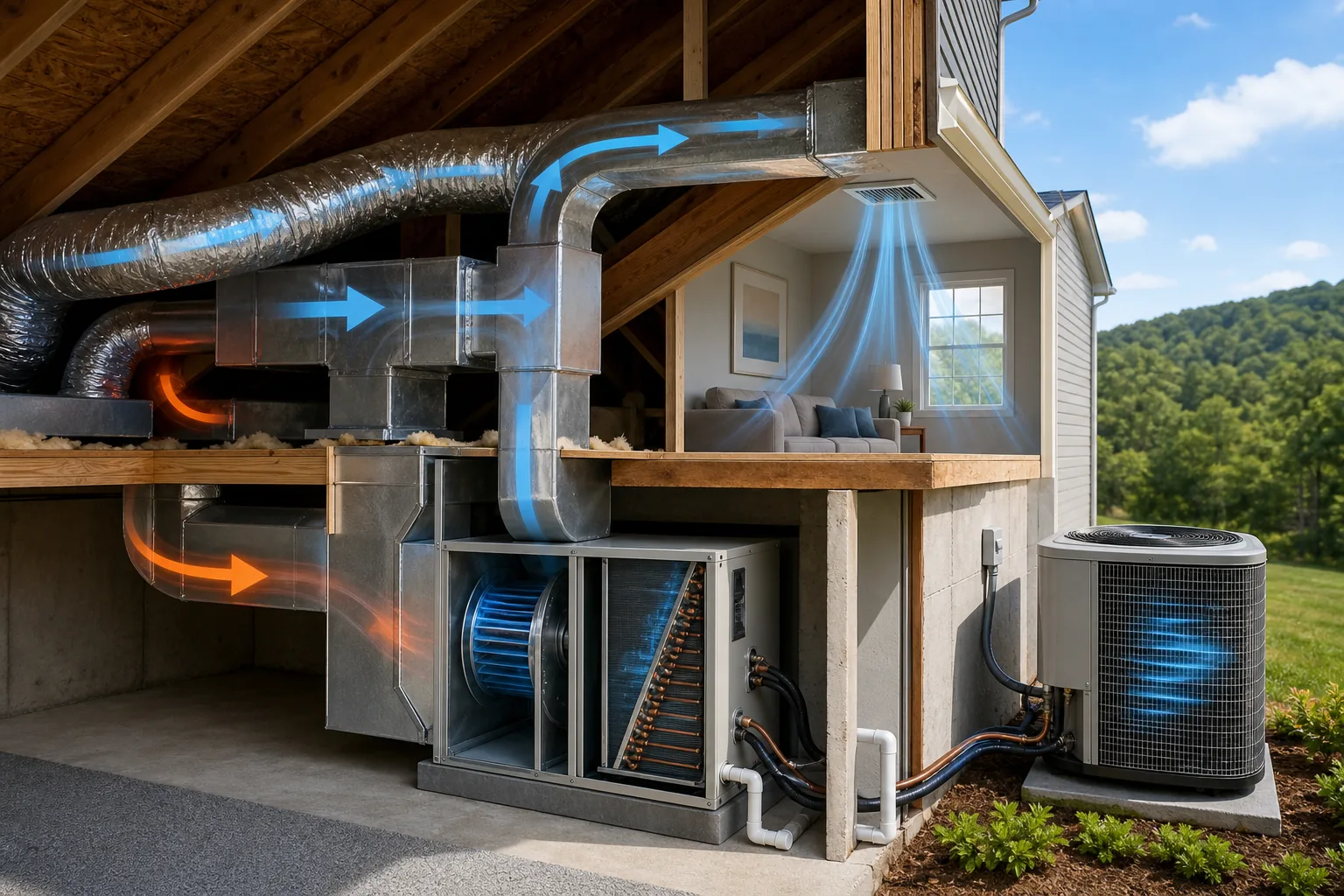 SEER2 testing with HVAC ductwork airflow resistance