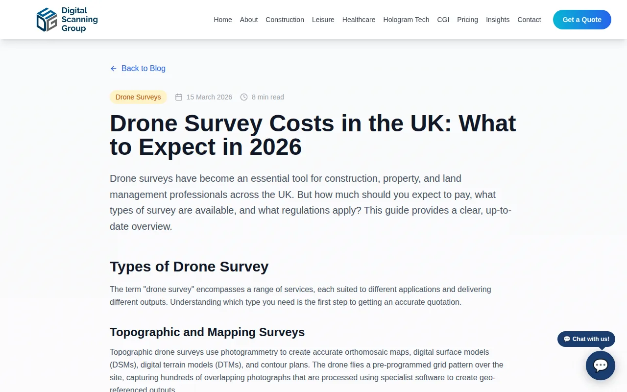 Digital Scanning Group: visual reference for 2. Digital Scanning Group — Drone surveys from £600
