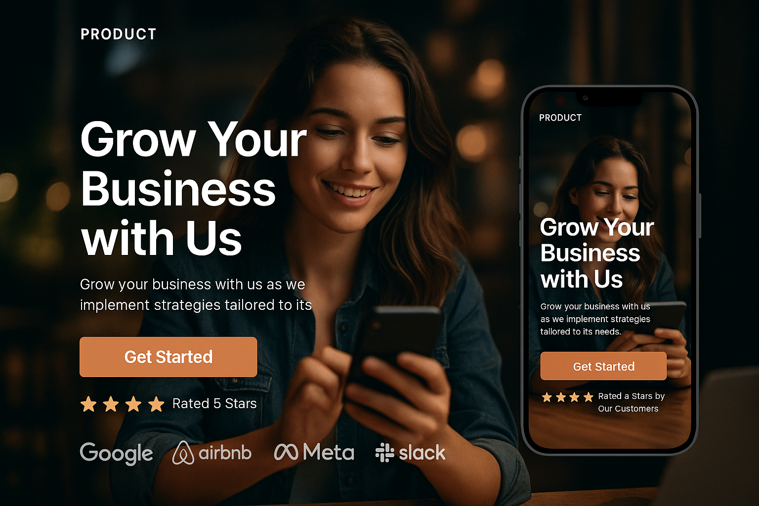 High-converting landing page example with a clear CTA, social proof, and mobile-responsive design.