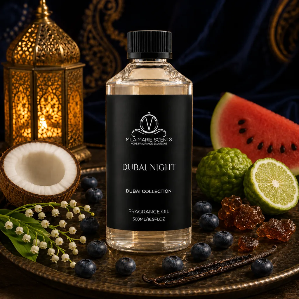 Dubai Night Home Fragrance Oil: visual reference for 3. Dubai Night Home Fragrance Oil – Warm Amber Scent