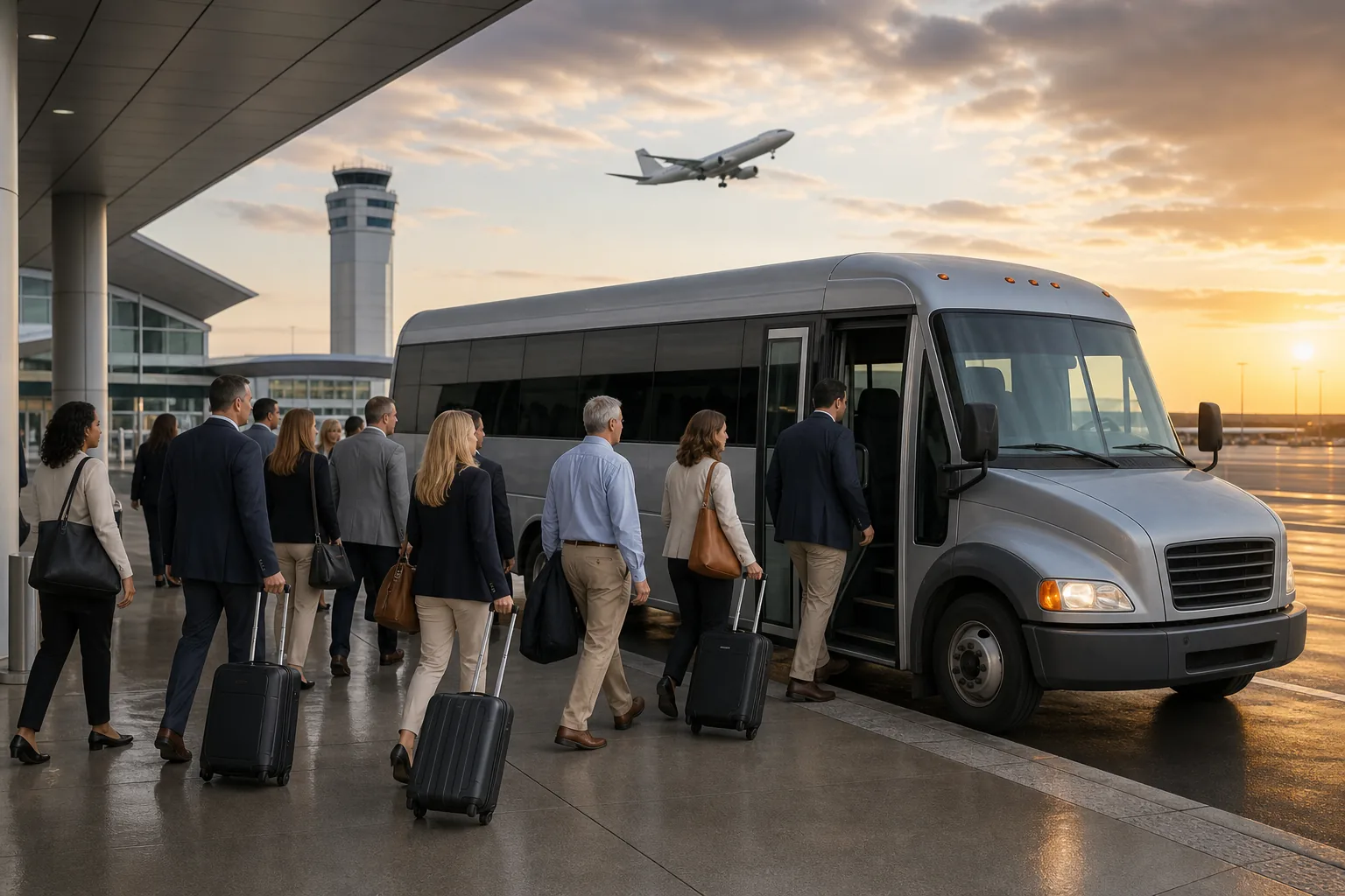 Illustration for Scheduled Regional Airport Shuttle