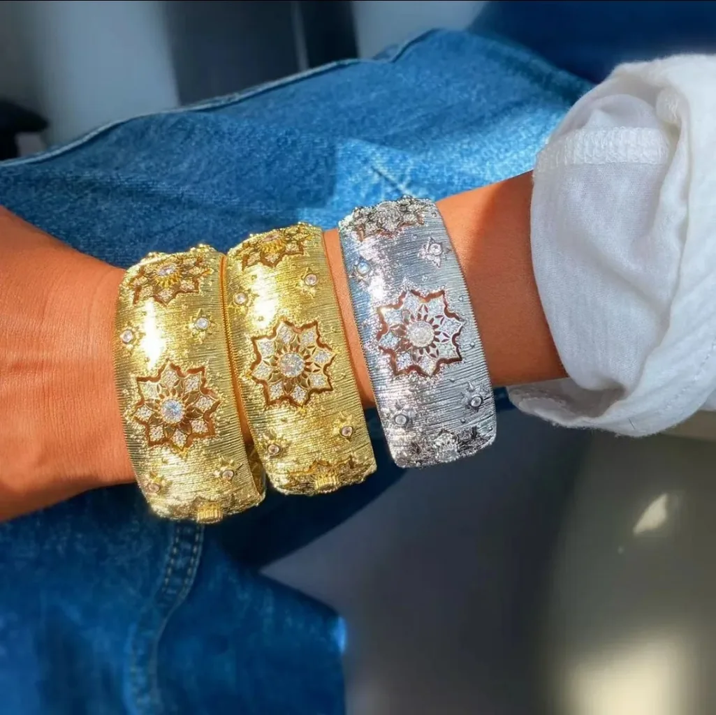 Sparkling Tennis-Style Cubic Zirconia Bangle Zirconite 861B100: visual reference for 6. Sparkling Tennis-Style Cubic Zirconia Bangle Zirconite 861B100