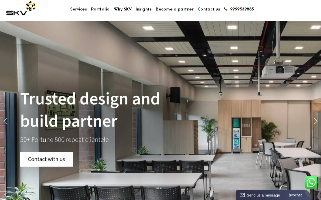 SKV India: visual reference for 4. SKV India, design-and-build expertise for larger projects