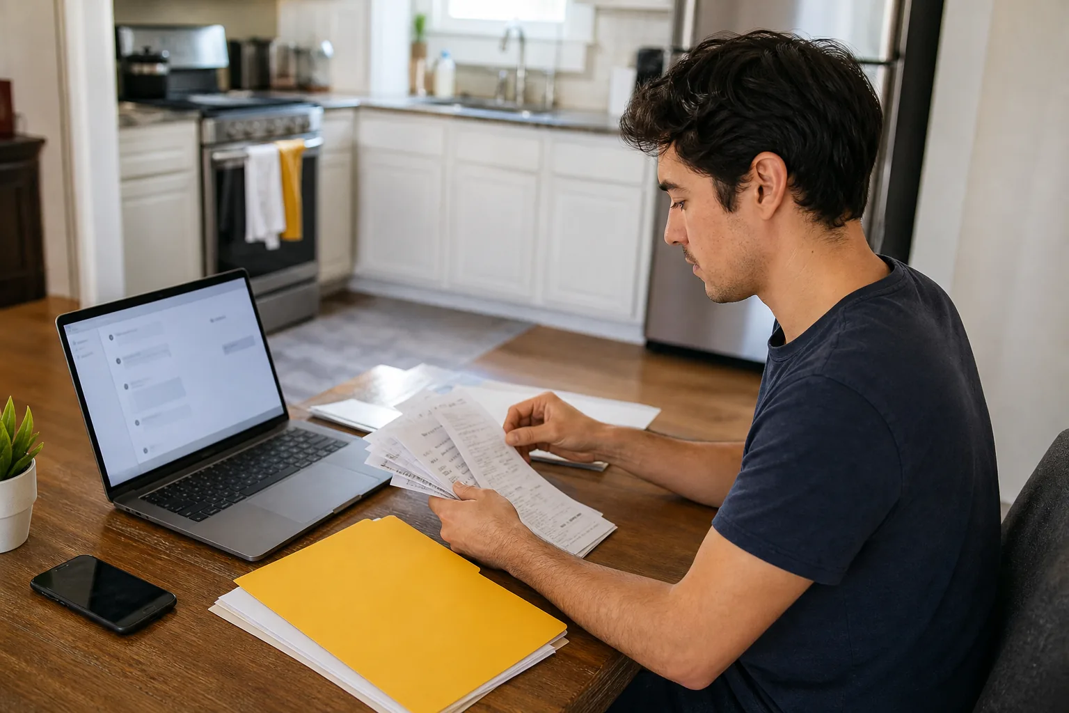 Documenting a verbal lease agreement with messages and rent receipts.