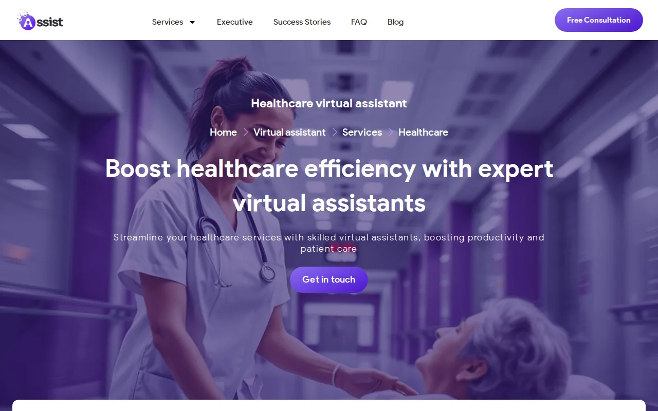 Assist World virtual medical assistant support