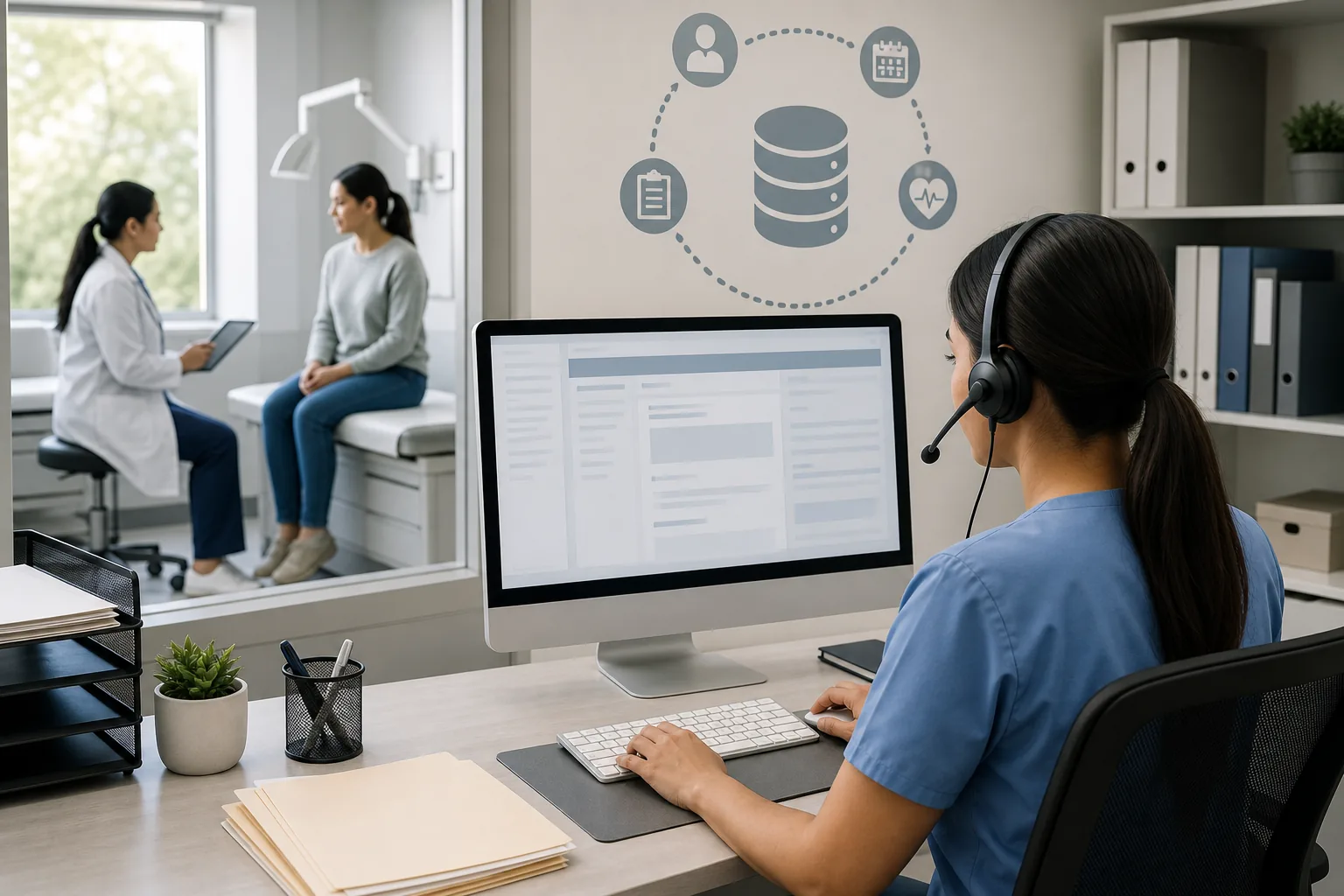 MedVA administrative support with EMR integration