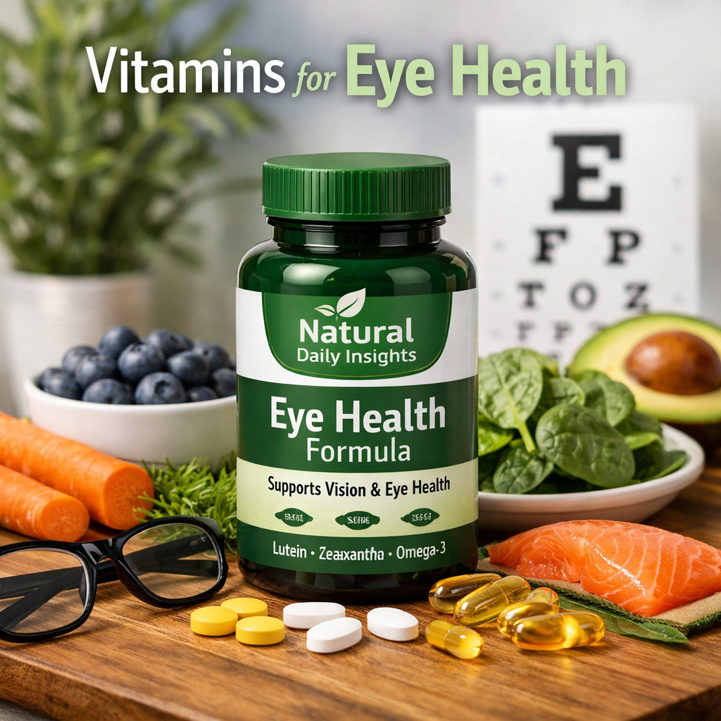 A photorealistic image related to vitamins-for-eye-health. Alt: vitamins-for-eye-health