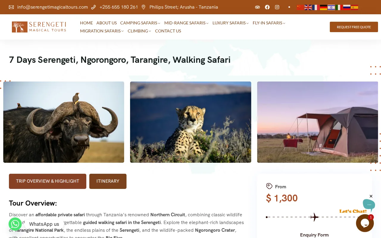Tarangire Walking Safari: visual reference for 4. Tarangire Walking Safari – Best for Elephant Encounters