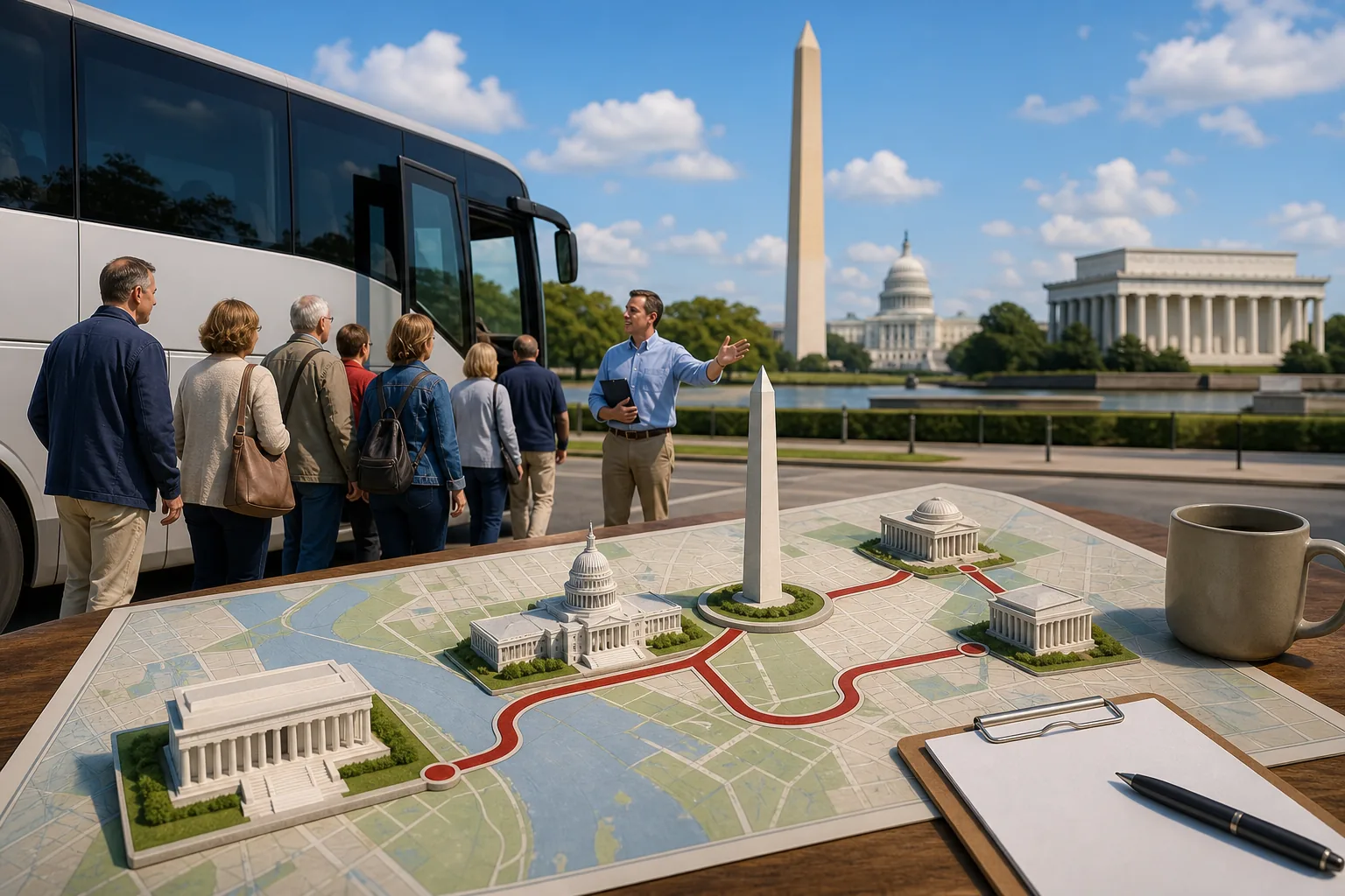 Illustration for Guided Coach Tours