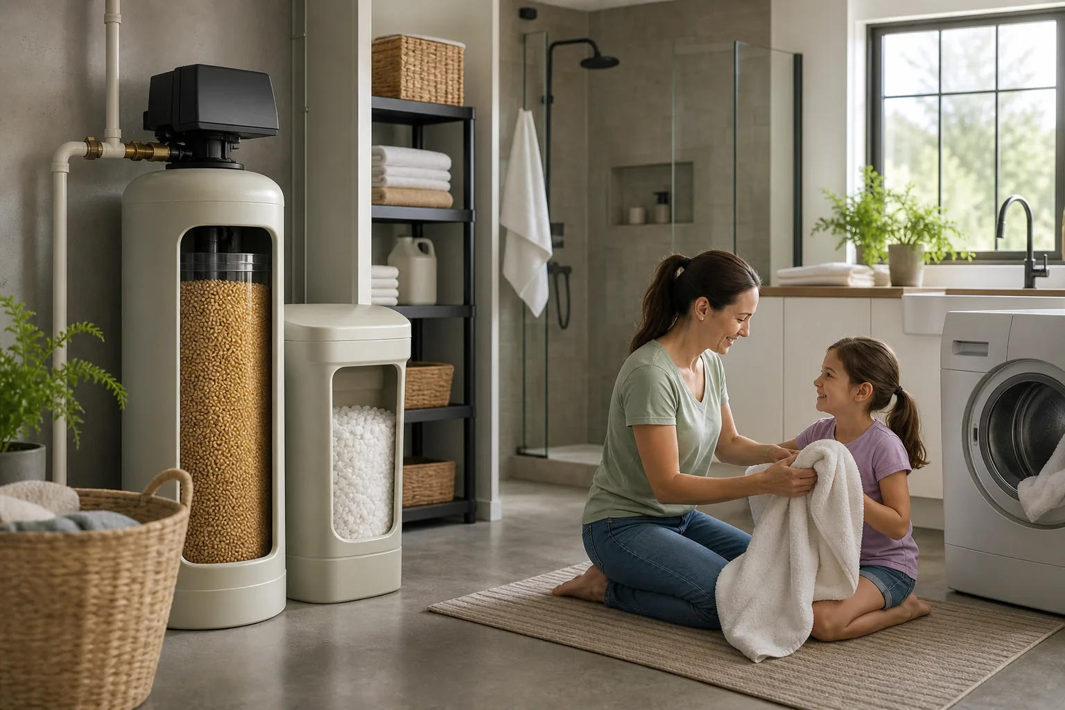 Illustration for Potassium-Based Water Softener