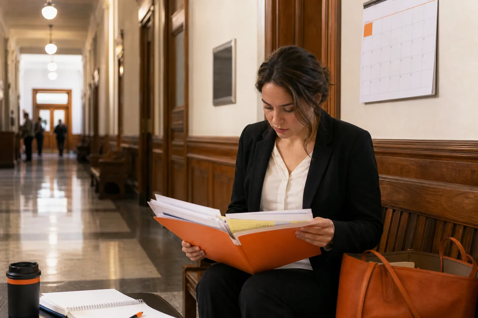 what is an eviction notice, renter preparing for an eviction court hearing