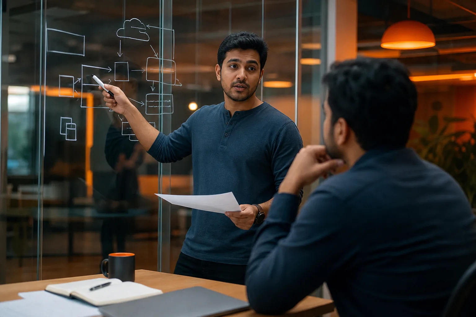Mock interview coaching process for coding and system design preparation