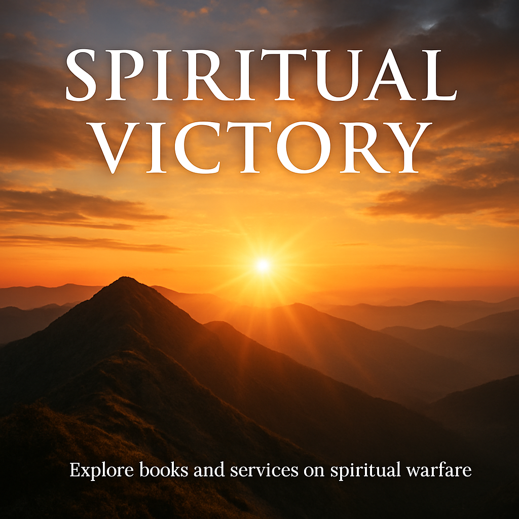 A serene sunrise over a mountain ridge, symbolizing the dawning of spiritual victory. Alt: Spiritual warfare biblical concept sunrise victory