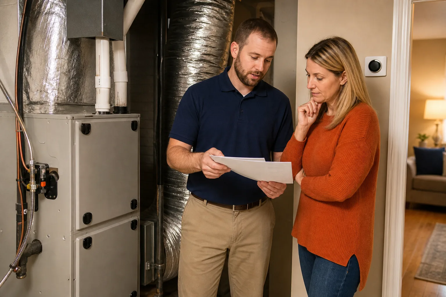 homeowner comparing variable-speed HVAC installation cost and comfort benefits.