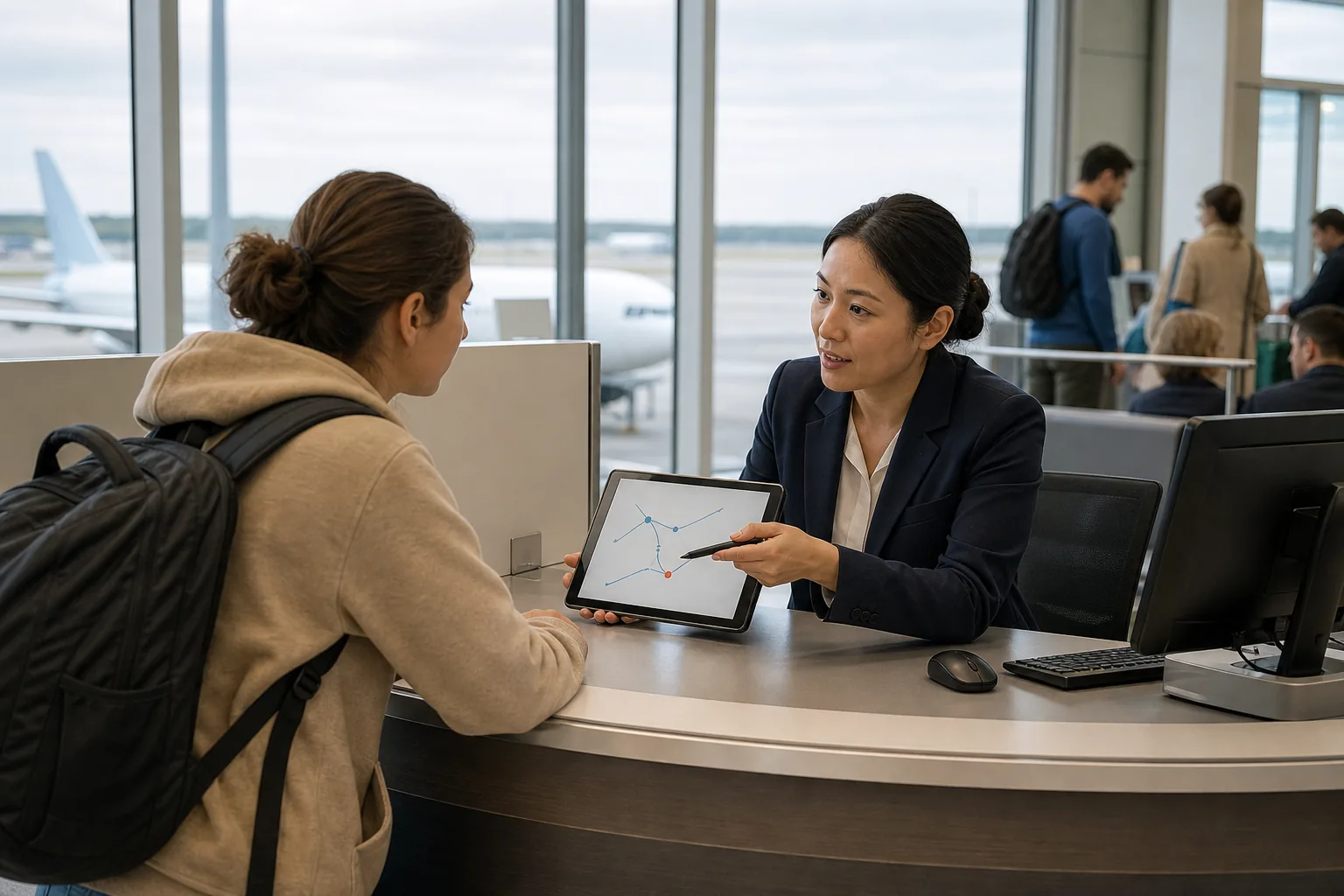 Rebooking Help Options: visual reference for 4. Rebooking Help Options, Live Agents Who Reroute You Fast