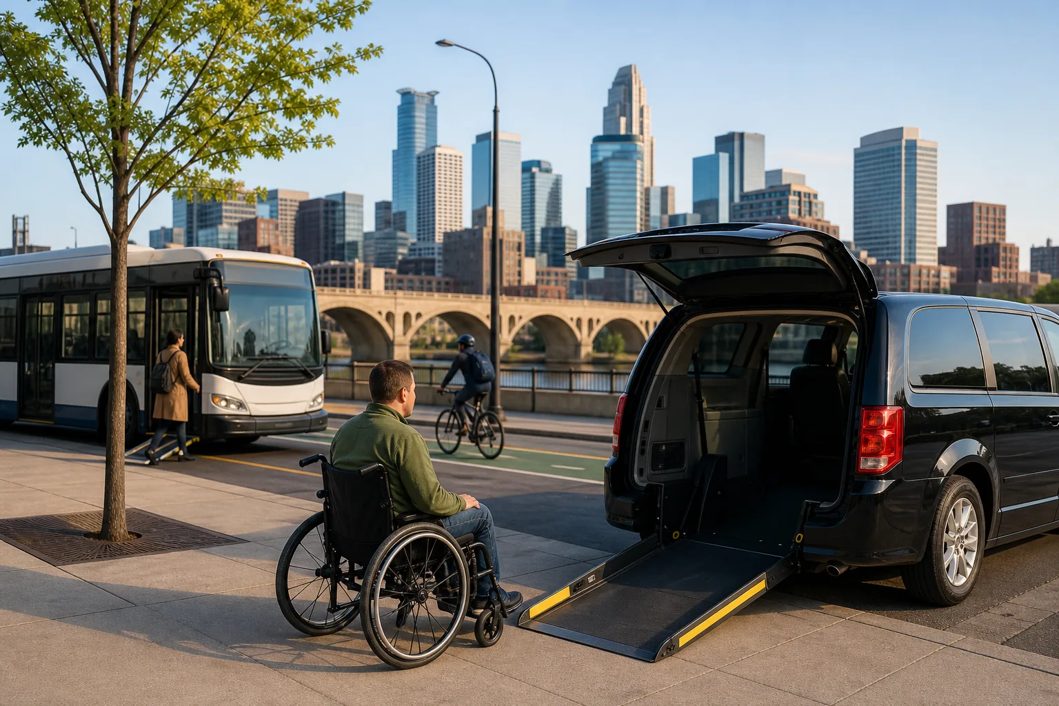 Illustration for Minneapolis Accessible Local Transportation Options