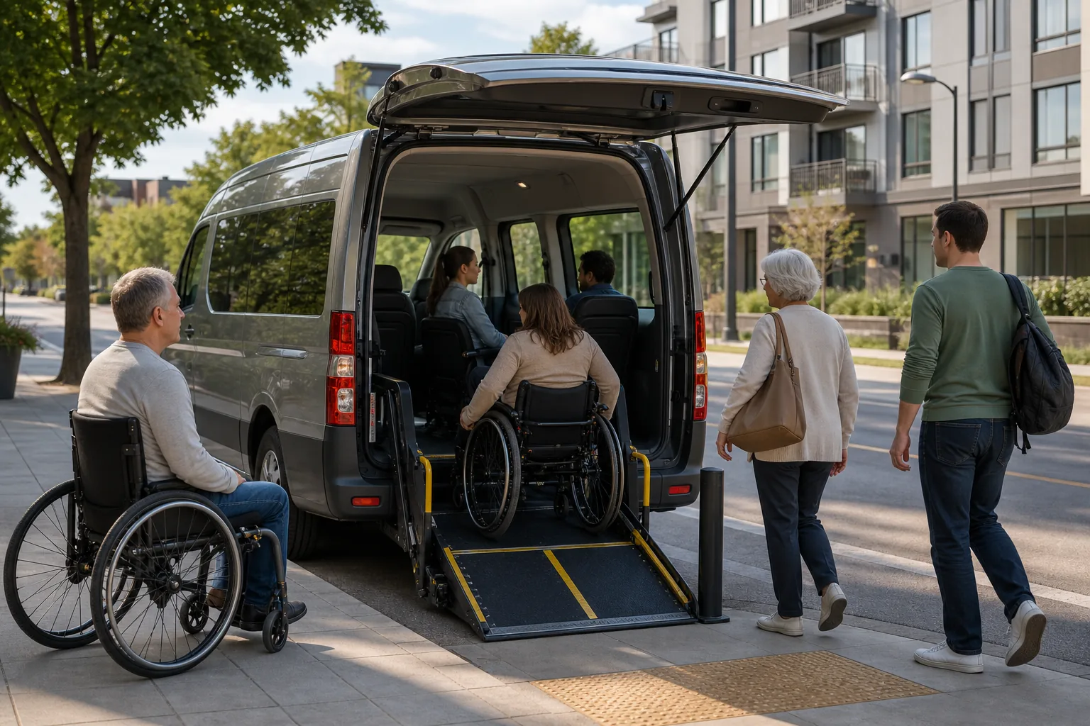 Illustration for Shared accessible transportation