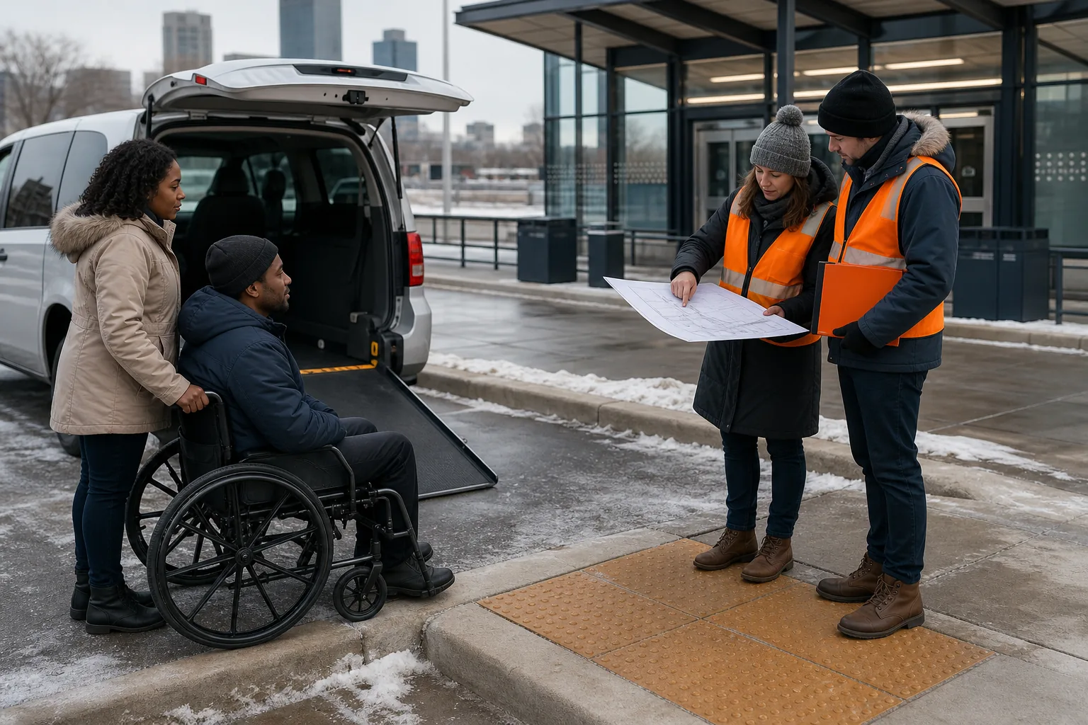 Planning wheelchair accessible transportation in Minneapolis.