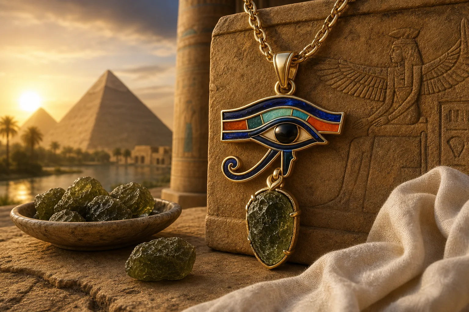 Auras by Osiris Rainbow Eye of Horus Pendant 𓂀: visual reference for 6. Auras by Osiris Rainbow Eye of Horus Pendant 𓂀 | Ancient Egyptian Protection & Custom Jewelry Charm
