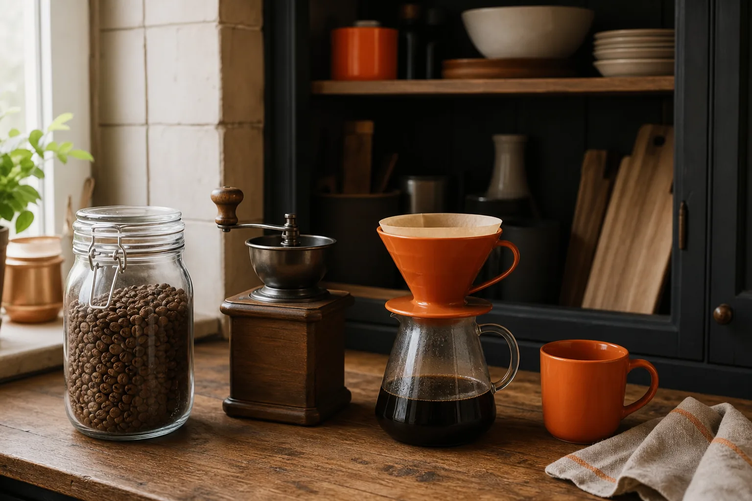 storing fresh roasted small batch coffee beans at home