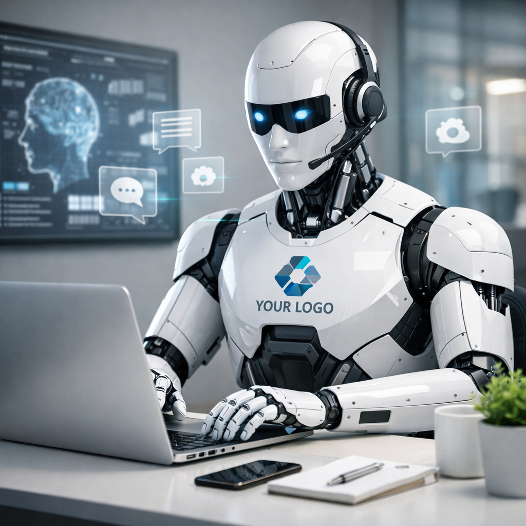 A photorealistic image related to white-label-ai-agent. Alt: white-label-ai-agent